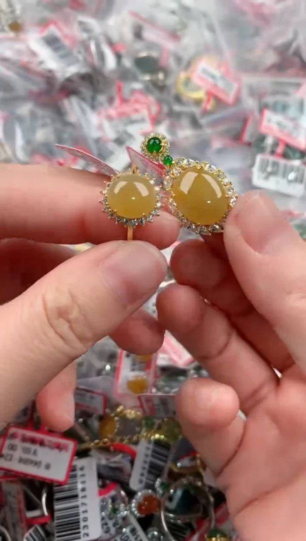银S925镶嵌戒指翡翠222-----5