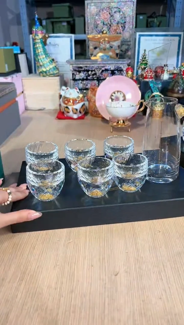 【闪购商品】杯37金箔酒具套