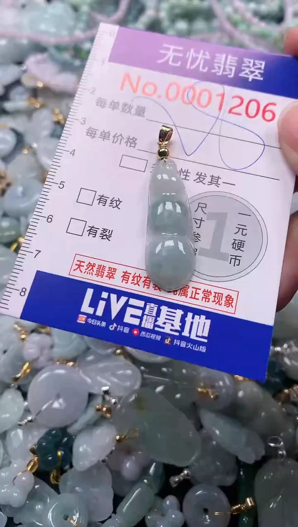 吊坠(不含链)未镶嵌翡翠1206
