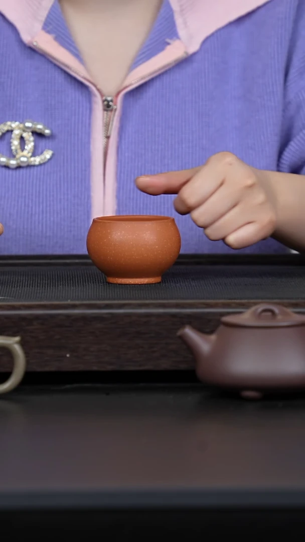 【闪购商品】紫砂茶壶红降坡龙珠杯