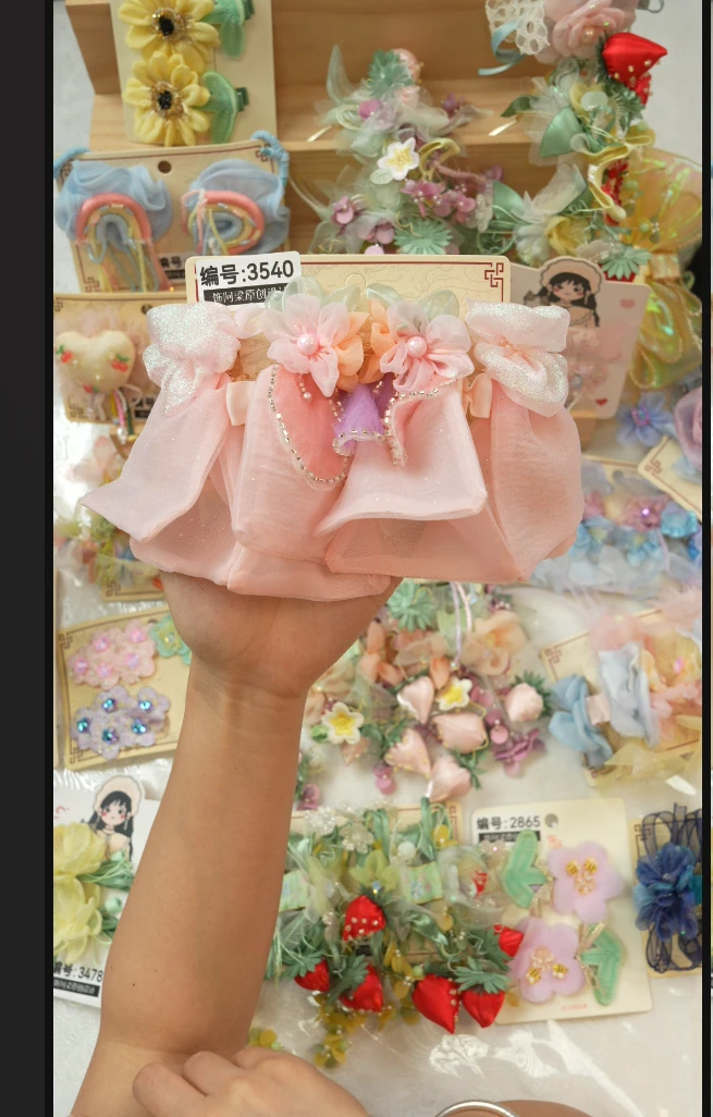 饰阿梁3528 彩色爱丽丝头饰儿童小女孩发夹发饰可爱甜美百搭手工