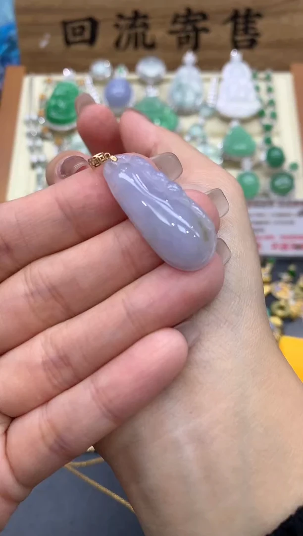 【闪购商品】翡翠颈饰18K金镶嵌414-中国好珍宝