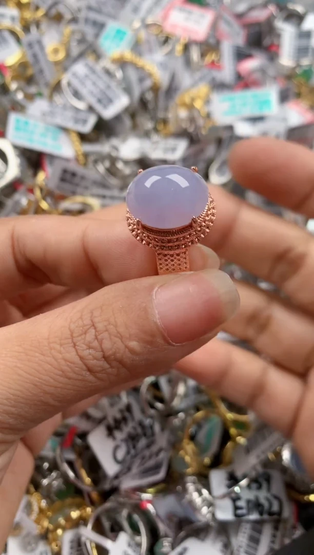 未镶嵌戒指翡翠**666----3