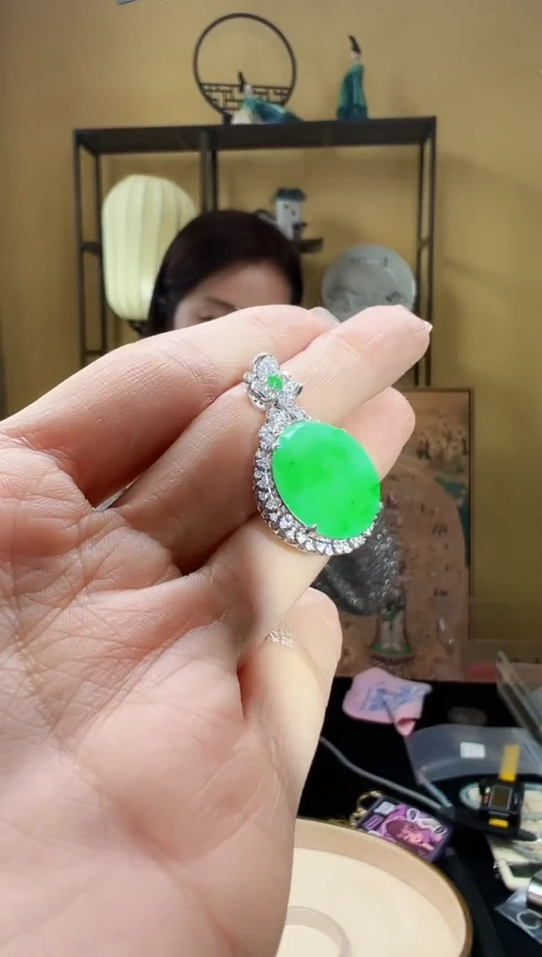 【闪购商品】翡翠颈饰18K金镶嵌DFZ0209-32