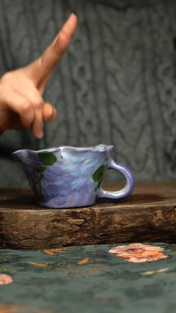 【闪购商品】杯釉下彩手工手绘同款陶器