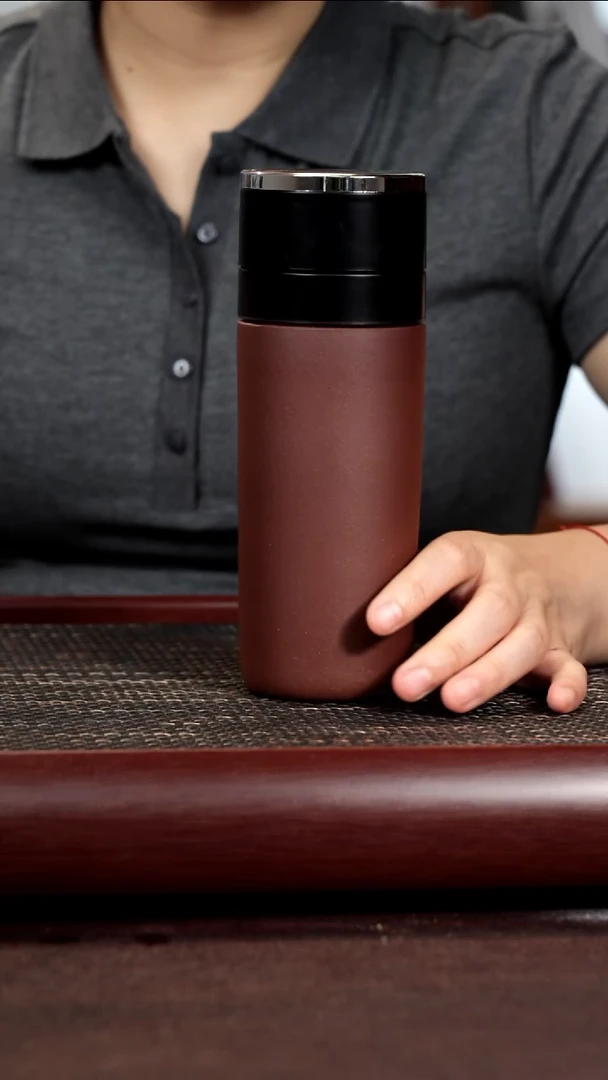 茶杯紫砂尾单按压盖车载杯不带礼盒