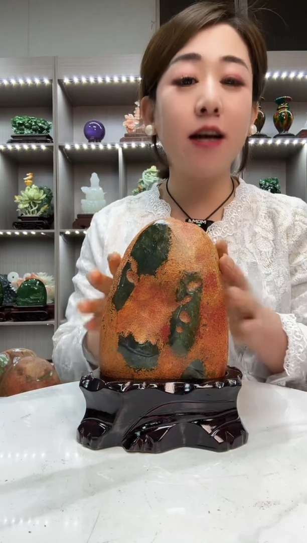 石材天然石材家居摆件办公室客厅玄关高档摆件