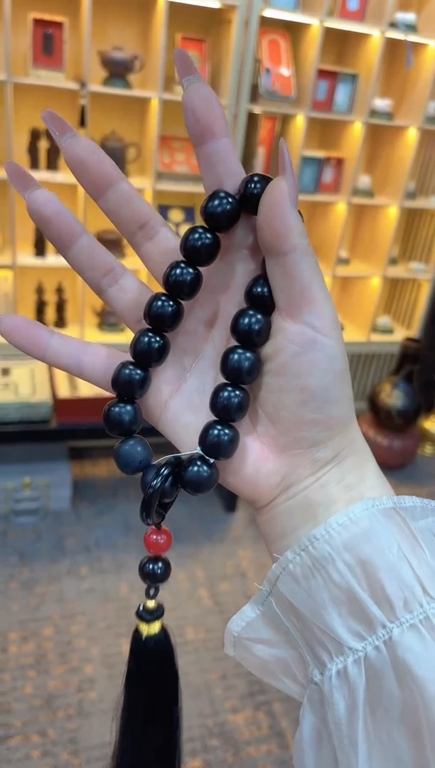 和田玉未镶嵌挂件m桶珠手持