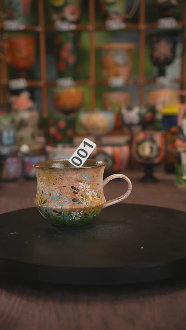 紫砂油画手绘釉下彩001