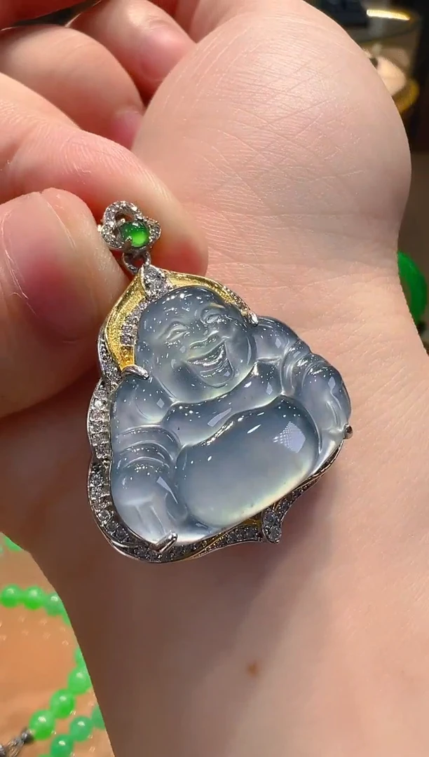 翡翠银S925镶嵌吊坠(不含链)多样性发其一
