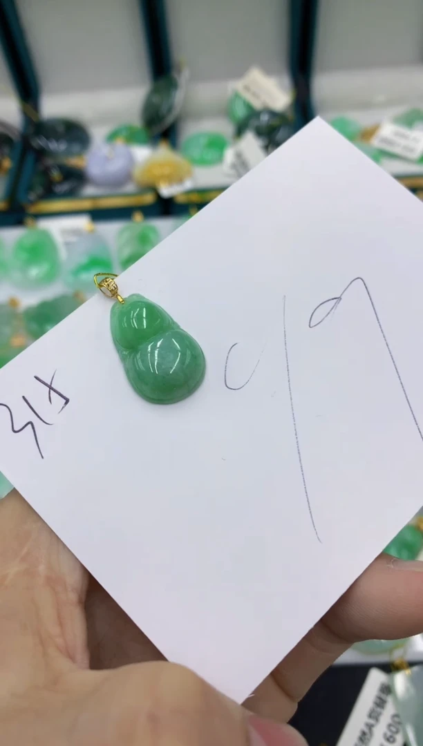 【闪购商品】翡翠18K金镶嵌颈饰111111111