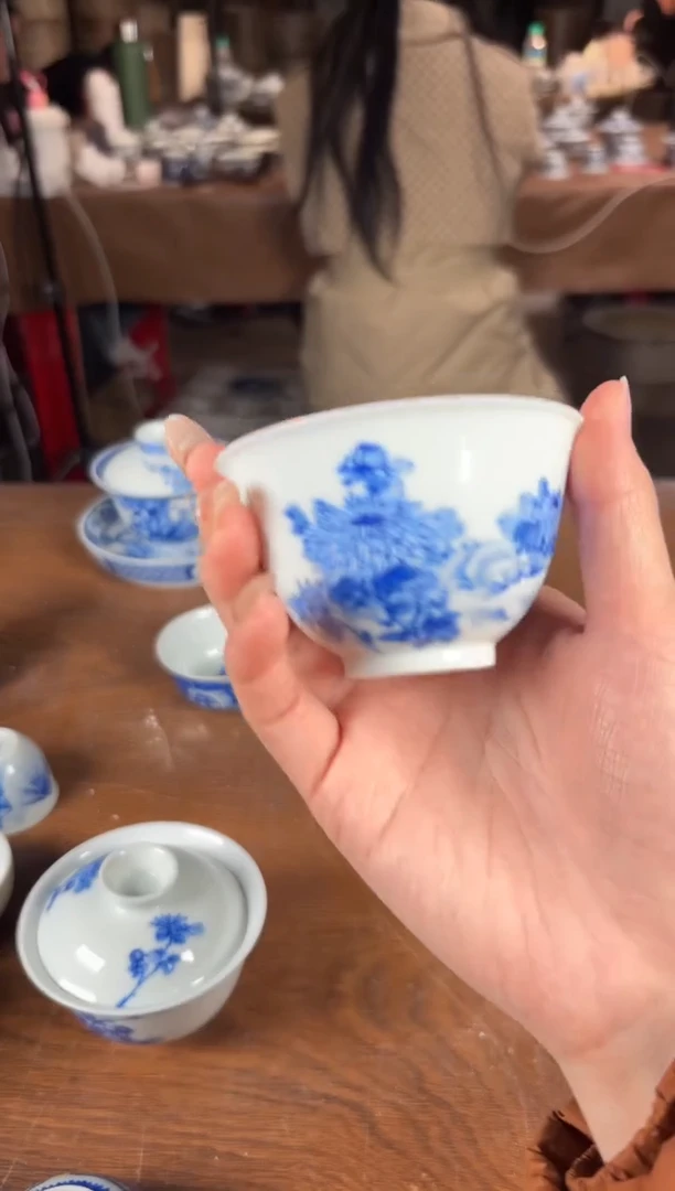 杯看山柴窑青花看山柴窑青花