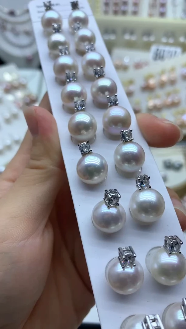 淡水珍珠银S925镶嵌吊坠(不含链)多样性发其一