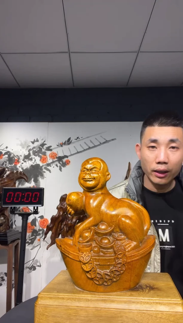 【闪购商品】金丝楠木雕金丝楠木工艺品摆件