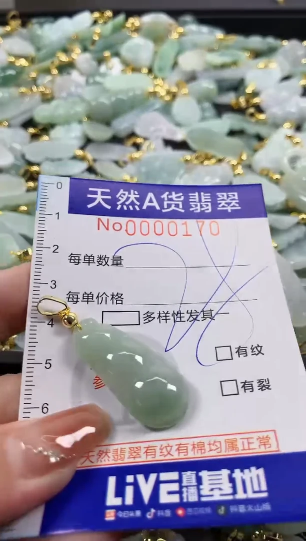 颈饰未镶嵌翡翠天然A货翡翠