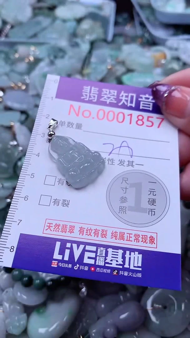 翡翠未镶嵌吊坠(不含链)1857