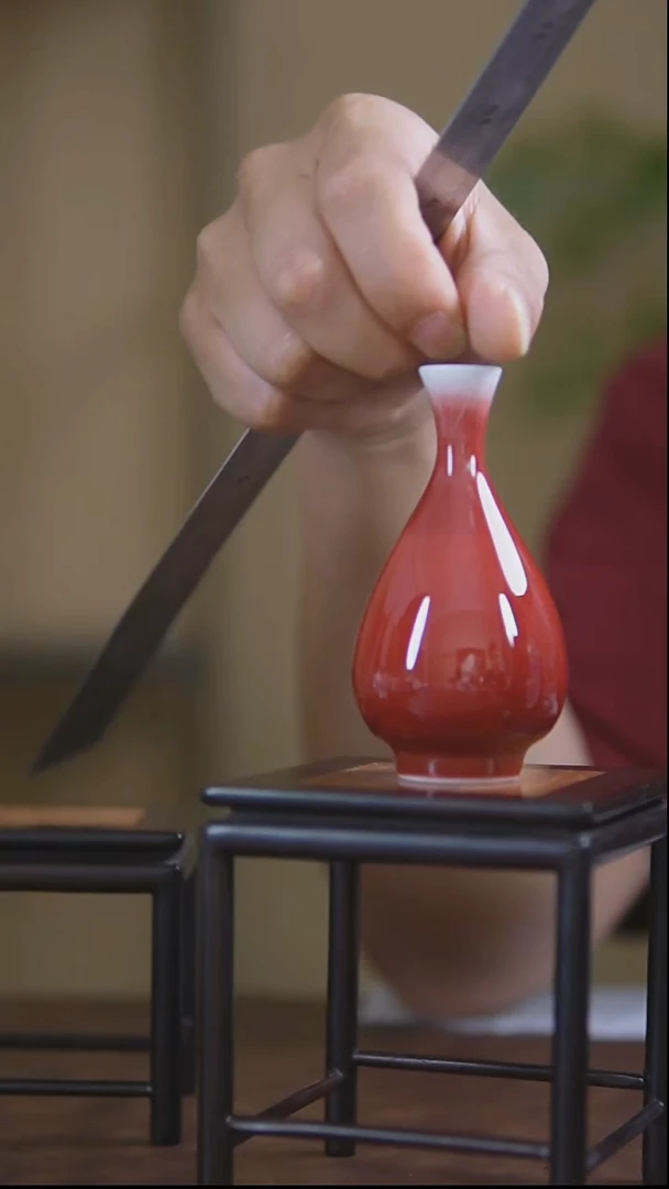 瓷片景德镇手工小花瓶3