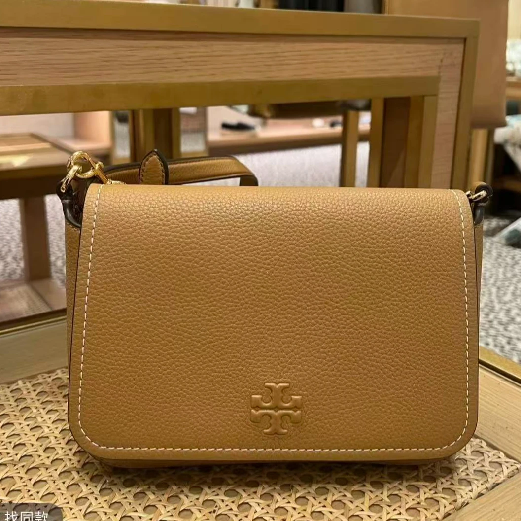 未使用 TORY BURCH/汤丽柏琦 提拉米苏色邮差包 【静文】TS030662