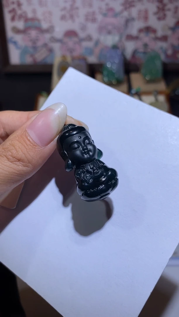 【闪购商品】翡翠颈饰未镶嵌药师佛宝宝佛不退不换