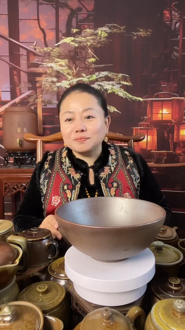 杯山东儒陶柴烧大碗