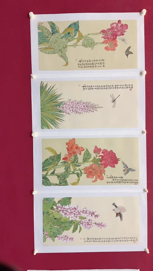 国画德功老师花鸟小品