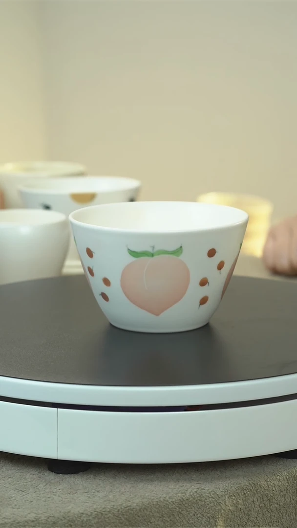 杯叶子手作猪口杯（桃子）