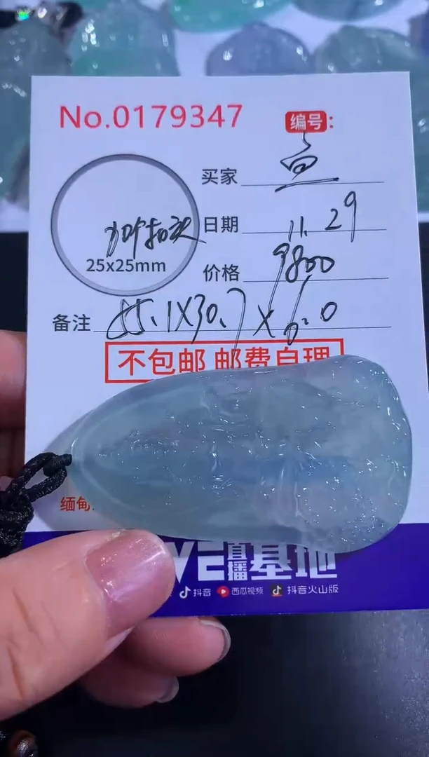 颈饰未镶嵌翡翠鱼*圈！