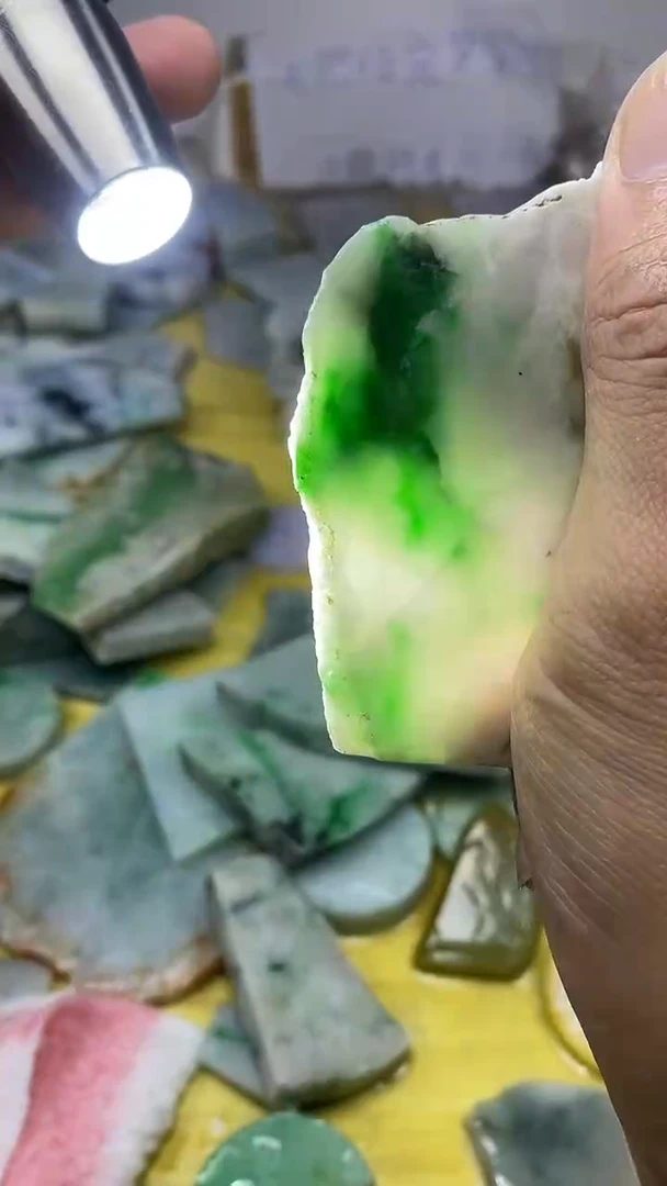 散珠翡翠天然缅甸翡翠A货374