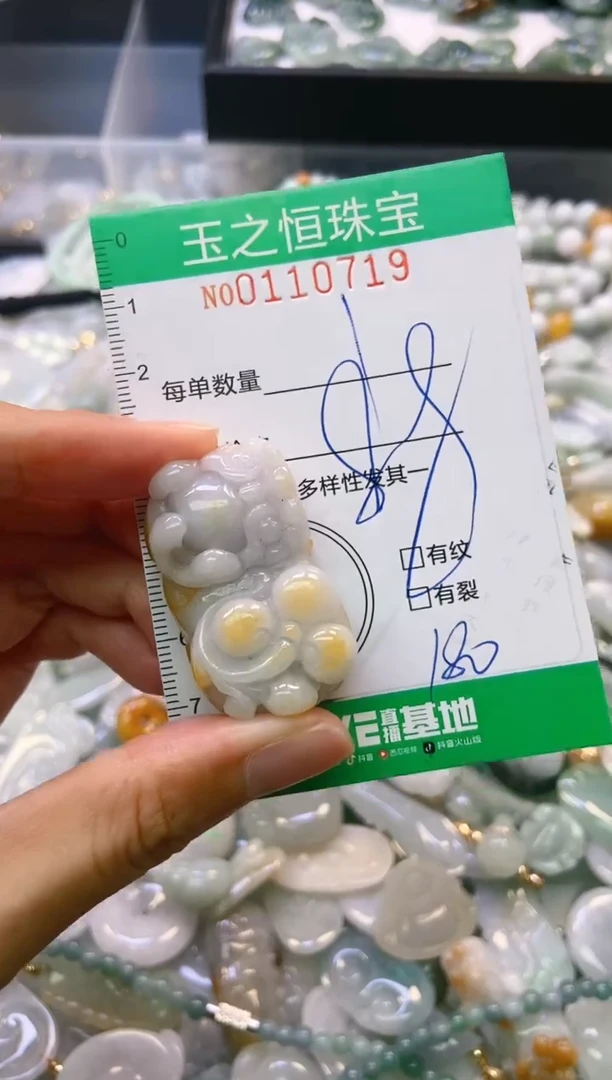 翡翠未镶嵌颈饰闪购0110719