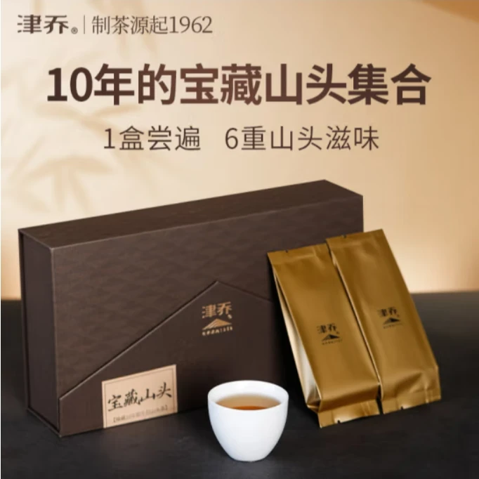 津乔10年期宝藏山头紧压解散茶普洱茶生茶年份茶6重山头滋味90g