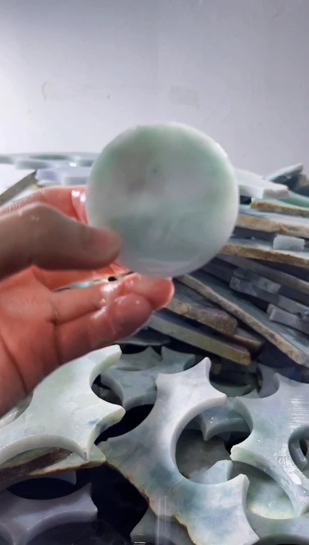 裸石翡翠缅甸翡翠A货文693