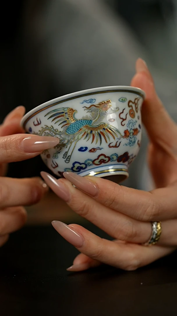 【闪购商品】瓷片              涂杏花龙凤