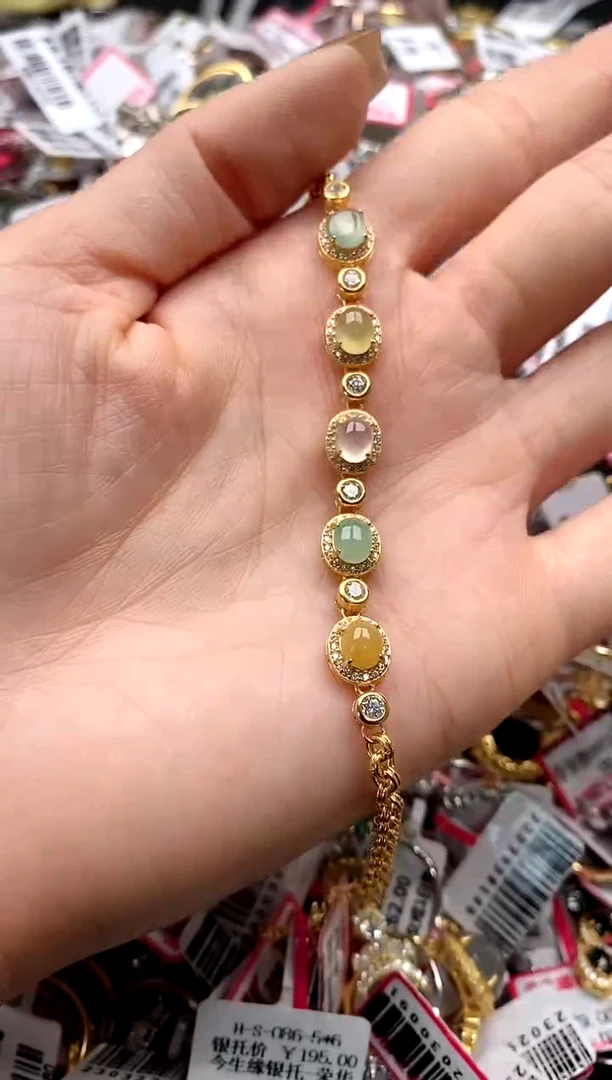【闪购商品】翡翠戒指银S925镶嵌6666666    5