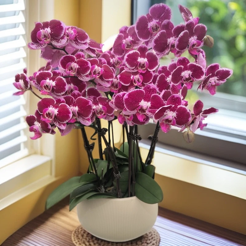 【里昂】-梦茜儿的花坊-苗情花好养耐养绿植带花卉盆栽蝴蝶兰