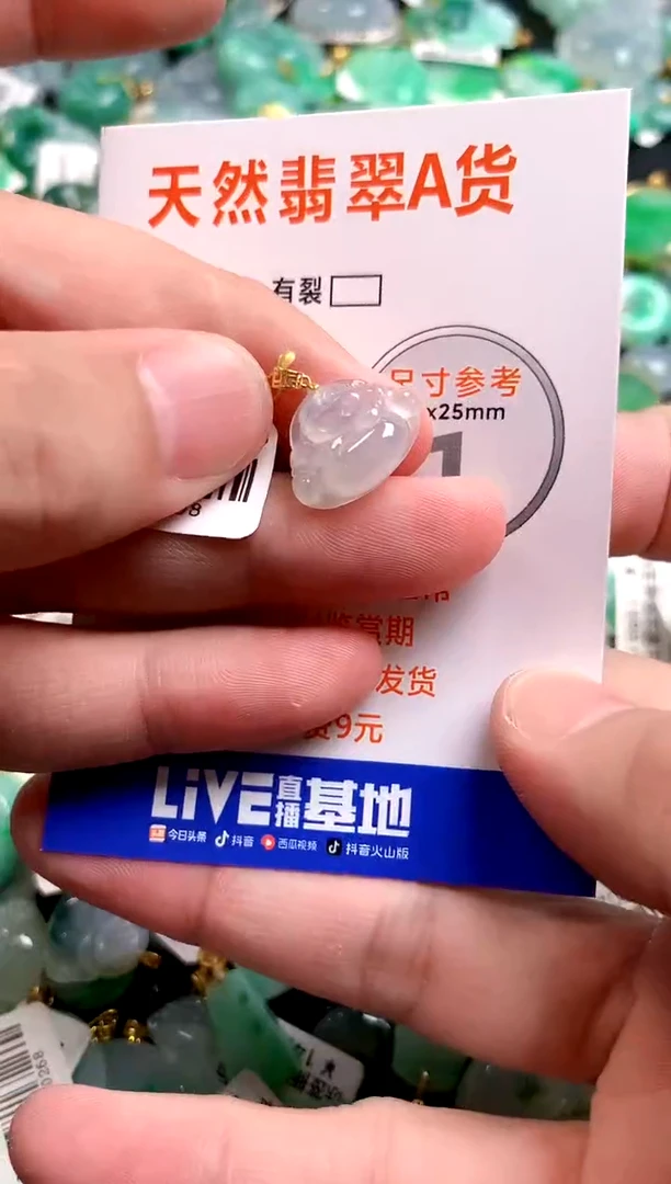 颈饰18K金镶嵌翡翠13007008