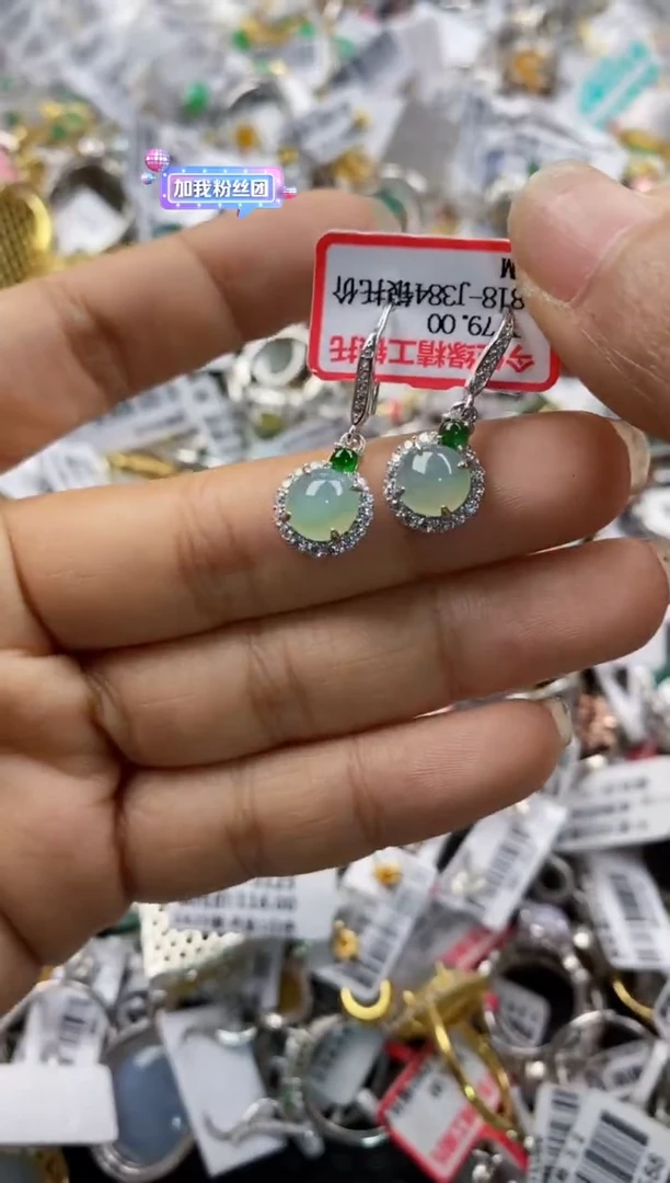 银S925镶嵌戒指翡翠2222-----1
