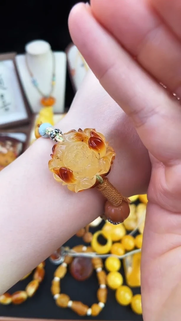 琥珀未镶嵌珠宝奇石柒月