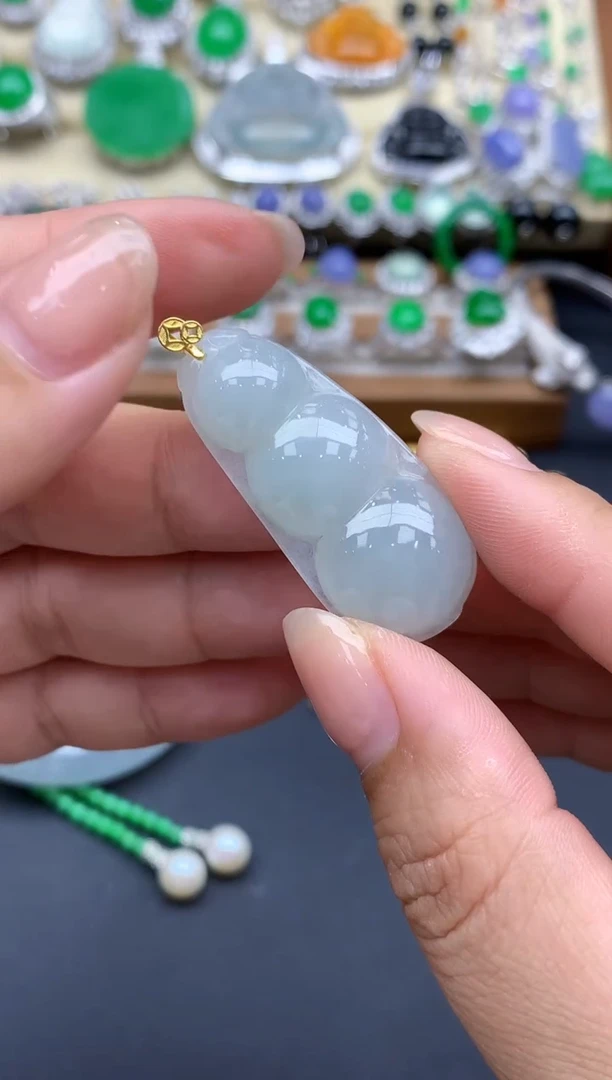 翡翠18K金镶嵌颈饰154-春日珠宝