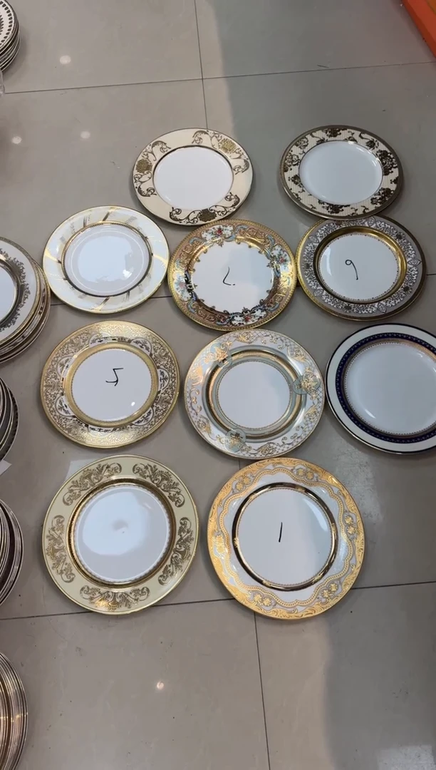 【闪购商品】瓷片10.5英寸平盘 混搭 微瑕   10个