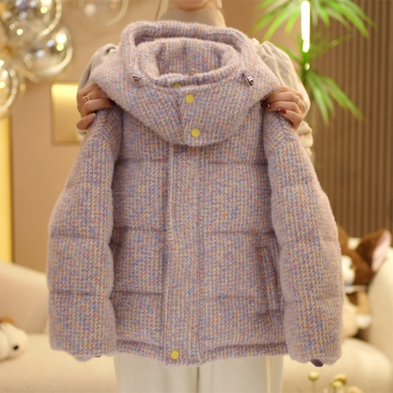 女童2025冬款儿童韩版洋气宝宝加厚款女孩连帽棉服外套保暖棉衣潮