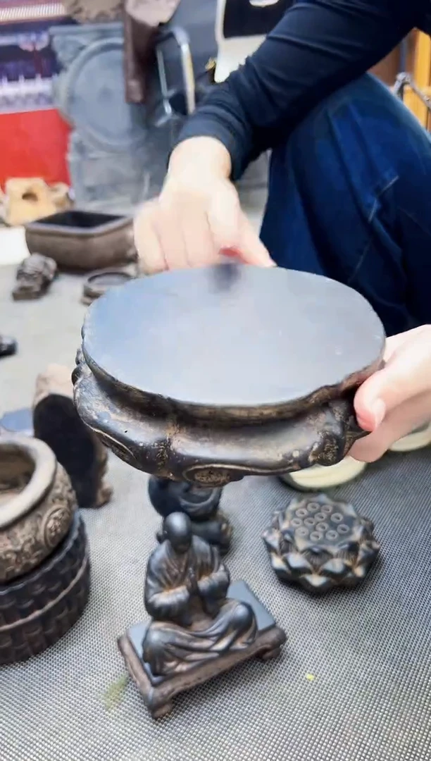 陶土【火山泥】金箍坛底座