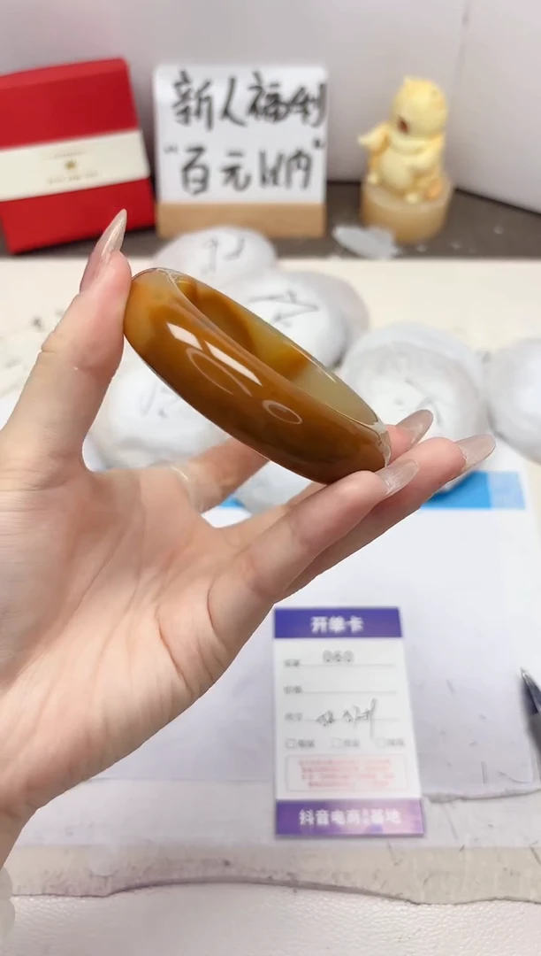 石英质玉手镯未镶嵌60-财气镯-圈口58