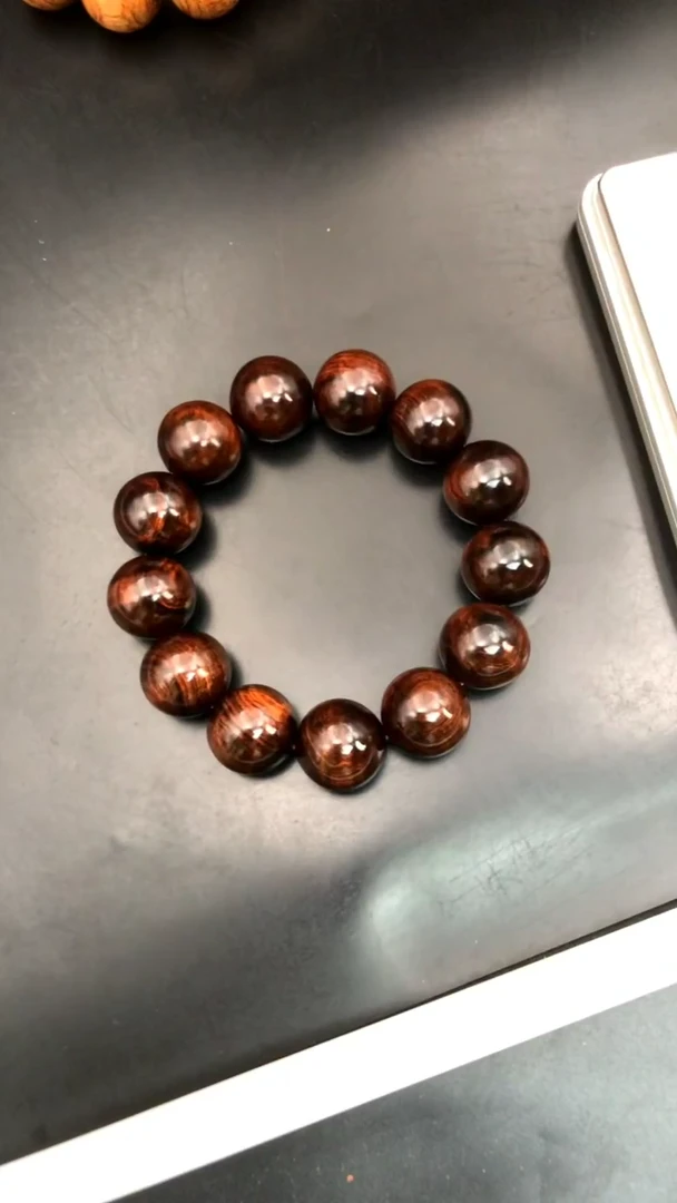 黄花梨/降香黄檀手串/手链海*海黄野生紫油老料1.8沉水精串