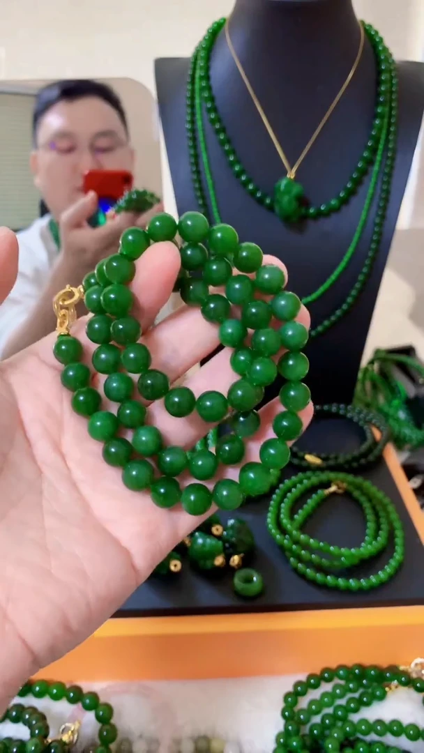 和田玉（碧玉）未镶嵌项链10