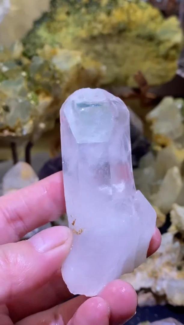 未镶嵌珠宝半成品水晶7号73g四川超七花园水晶