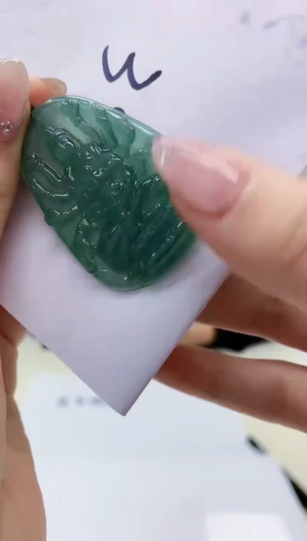 【闪购商品】定制翡翠未镶嵌1502jw-毛货挂件21