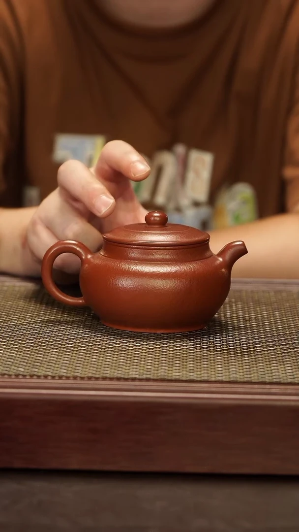 茶壶紫砂【润石堂】全手工精品 朱泥 150cc