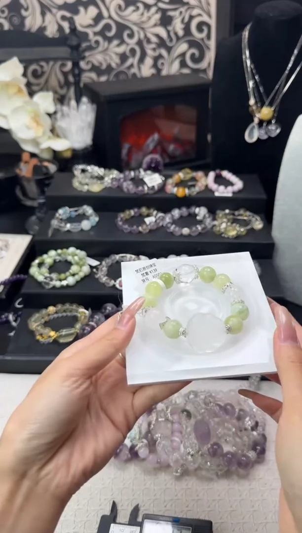 水晶手链未镶嵌天然水晶 多样性发其一