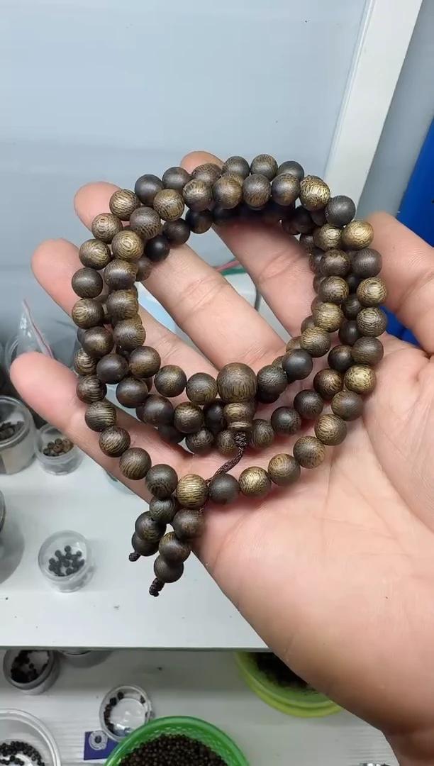 【闪购商品】沉香手串乌身0.8规格多圈28克