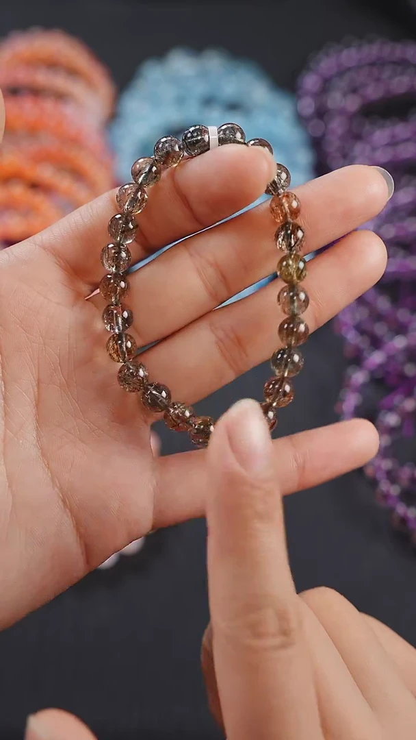 【闪购商品】水晶单圈未镶嵌A0023-黑金超七7mm-多样性发其一